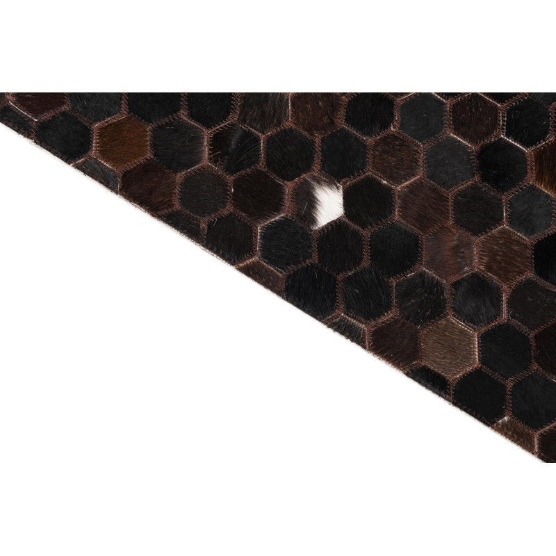 Tapis brun chocolat Jed
