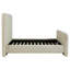 Grand lit plateforme gris Kendra
