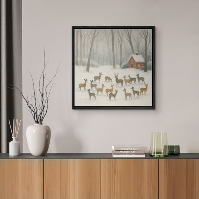Winter Wall Art Framed Canvas Print Bedroom Wall Decoration