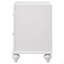 Table de chevet 2 tiroirs blanche