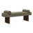  Brooke Contemporary Upholstered Bench, Green-597635317