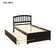 Antenore Solid Wood Daybed with Trundle