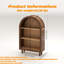 Bibliothèque élégante avec armoire de rangement à 3 niveaux-129505130