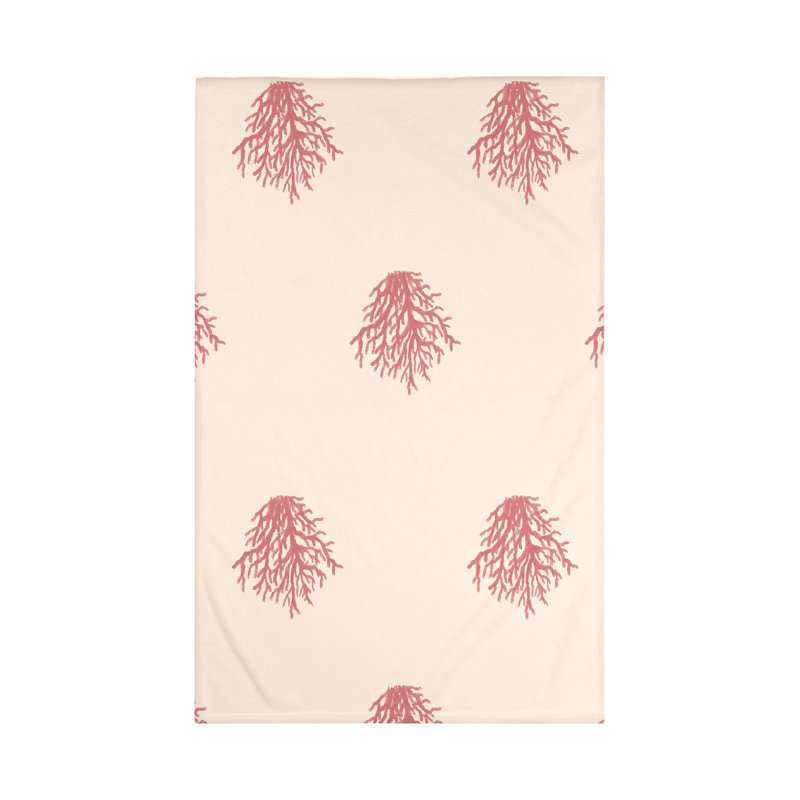 Jeté Coral, L 60 po x l 50 po, Brûlé (taupe / corail)