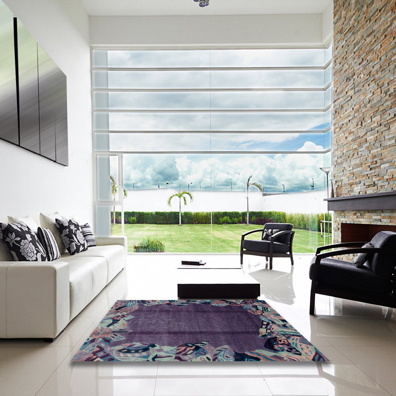 Mila-Rose Abstract Indoor Rug, Square 4'
