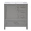 Meuble-lavabo pour salle de bain avec lavabo, armoire de rangement pour salle de bain avec plateau amovible et 3 tiroirs à fermeture en douceur, meuble-lavabo pour la maison-1940343544-1940343540