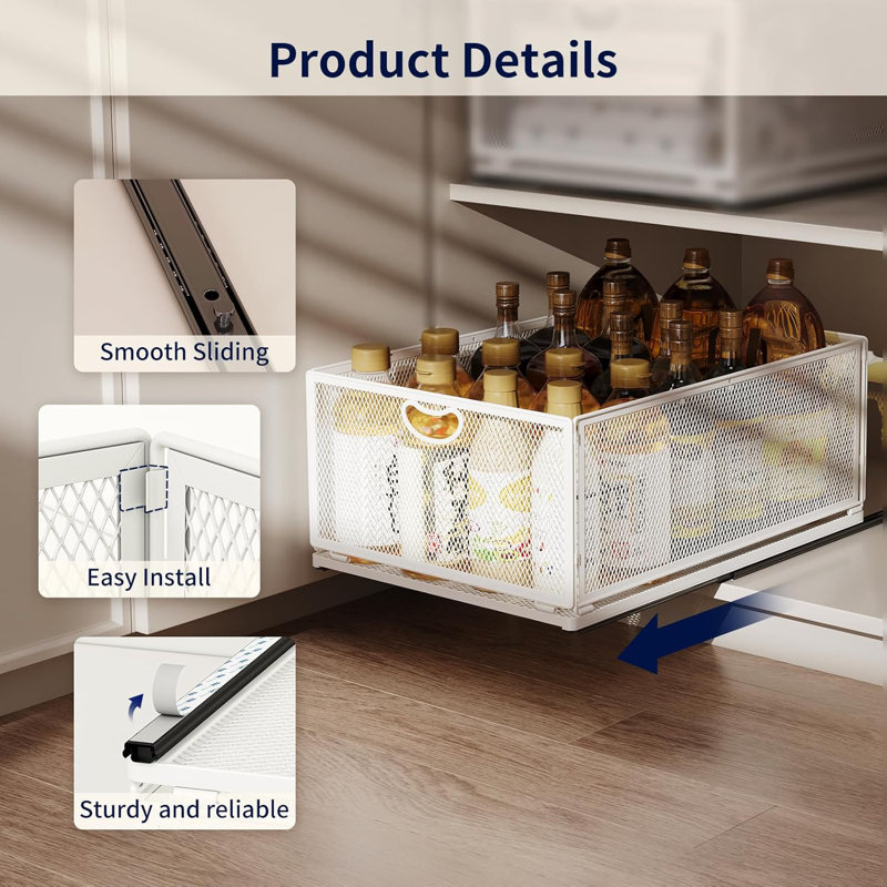 Pull Out Cabinet Storage Device