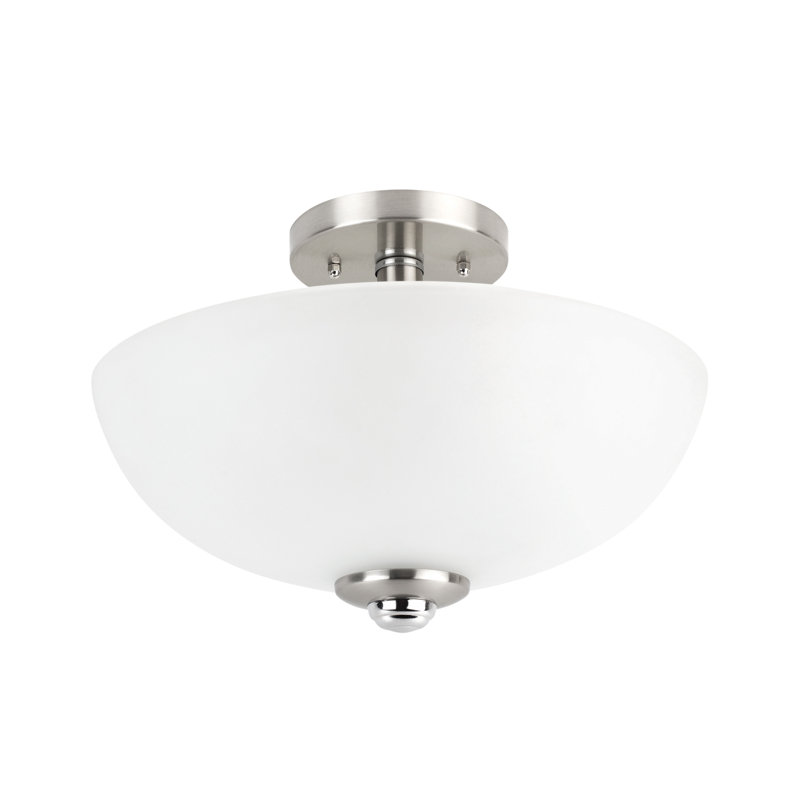 Updike Glass Semi Flush Mount