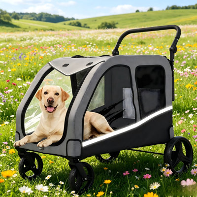 Hey Fellow Pup Parents! If Your Senior, Disabled Or Injured Big Boy Or Girl Still Wants To Enjoy Sunny Walks With You, This Stroller Is A Total Game-Changer!