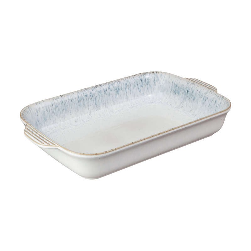 Denby Stoneware Rectangular Oven Dish, Large , Kiln Blue