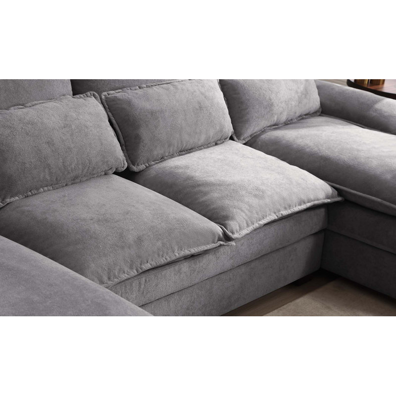 Canapé modulaire 3 pièces Tamaryn, Polyester gris