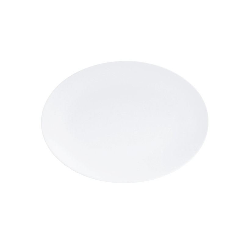 Classic Coupe White 11" x 8" Oval Melamine Platter