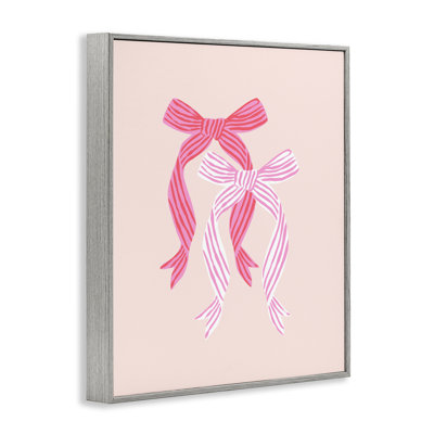 Giclée sur toile rose à rayures, conception de Krissy Mast