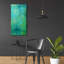«Blue Mountain Rain II» par Erin Ashley, art mural en verre acrylique-246574469