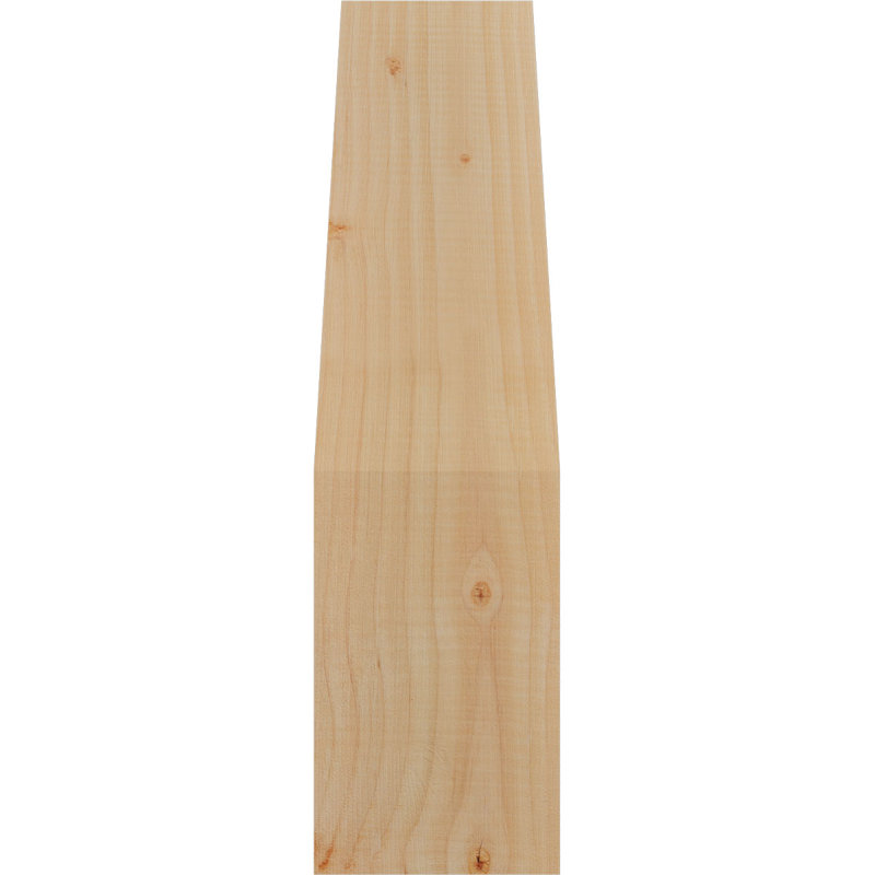Attelle impériale du genou, Sapin de Douglas, Lisse, H 22 po x l 5,5 po x P 10 po