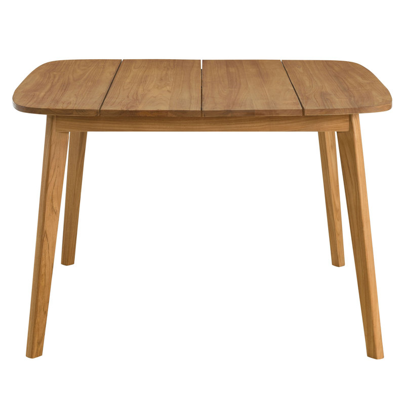 Table de salle à manger d'extérieur en bois de teck 46 po Vienna