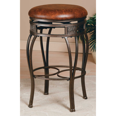 Westward Swivel Upholstered Counter Stool