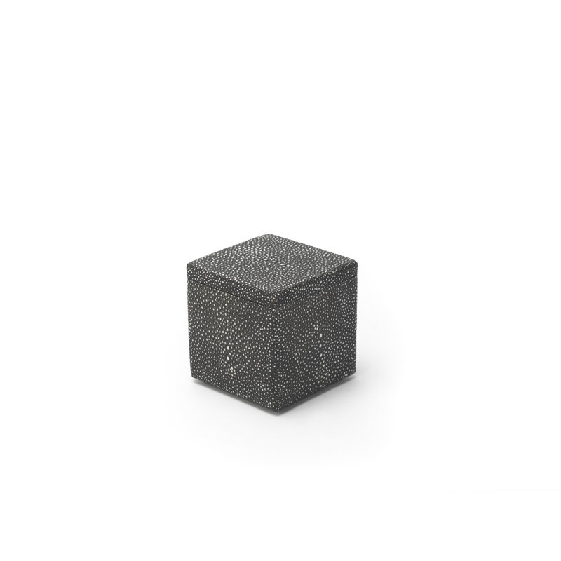 Samurai Handmade Decorative Box, Shagreen Midnight Black