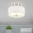 Flaire Fabric Semi Flush Mount-535900989-407736340