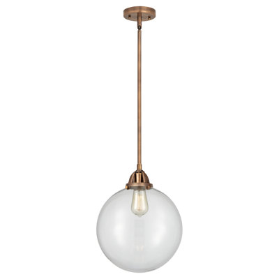 Nouveau 2 - Frederick - Mini-luminaire suspendu sur tige 1 lumière - Ampoule DEL - - Abat-jour