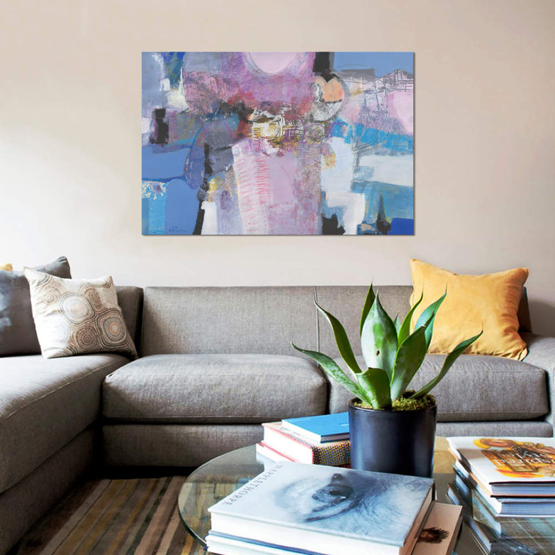 « simpatia », reproduction sur toile, H 40 po x l 60 po x P 1,5 po, Pas de tapis, Toile tendue