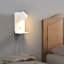 Applique murale moderne à DEL avec port USB et tablette, lampe de chevet à brancher réglable pour chambre à coucher, hôtel, appartement et chambre de dortoir