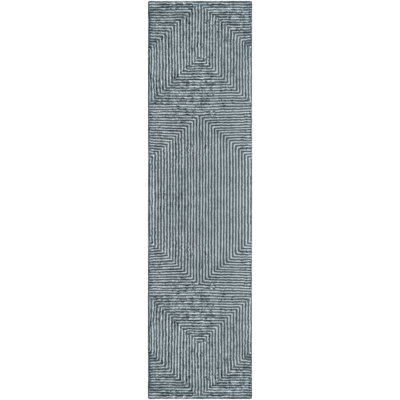Merseles Hand Tufted Viscose Geometric Indoor Rug