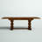 Lassale Modern Dining Table - a Rectangle Kitchen Table Top with Removable Leaf & Double Pedestal Base, Antique Walnut-216610061