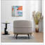 Fauteuil demi-tonneau moderne avec accoudoirs rembourrés-290685163