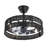 18.5" Rattan Caged Ceiling Fan With Light Kit And Remote Control-1279727883