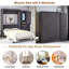 Lit escamotable avec garde-robe et tiroirs Pilaal-45086883