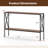 Narrow Console Table 2-tier Entryway Table With Storage 2 Support Bars Sofa Table