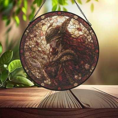 Panneaux de vitrail de style attrape-soleil pour la décoration de fenêtre