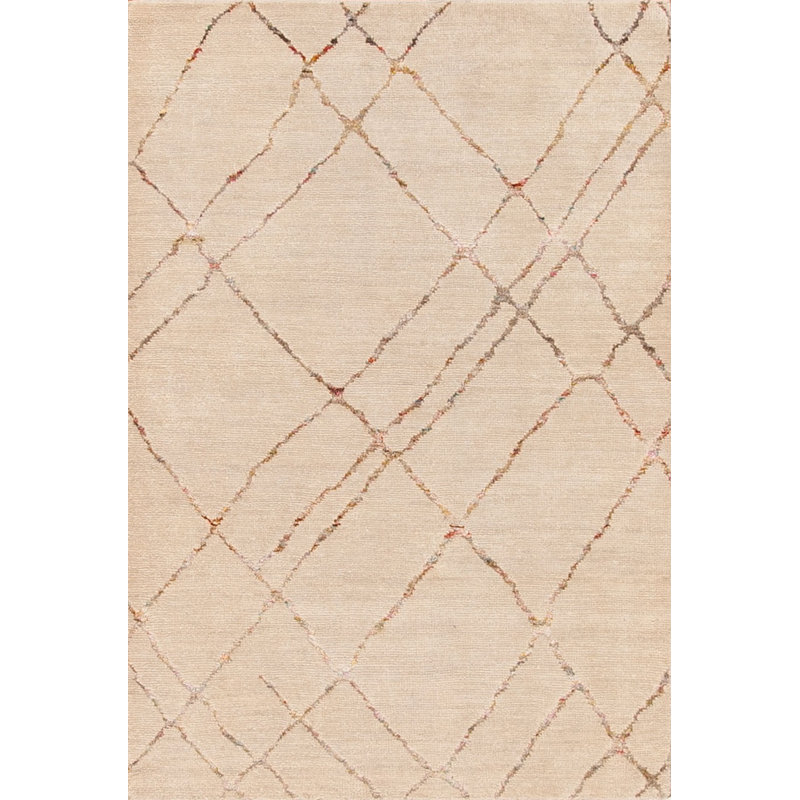 Seville Hand Knotted Area Rug, Rectangle 4' x 6'
