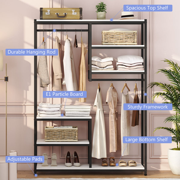 Latitude Run® Damius 47.24'' Closet System & Reviews | Wayfair