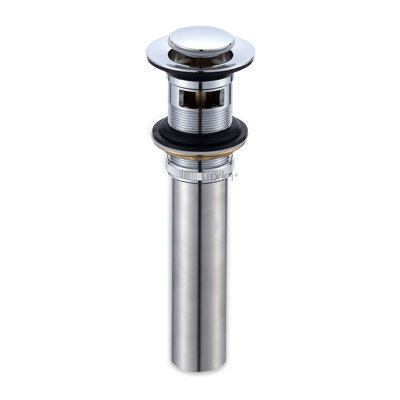 Pop-Up Bathroom Sink Drain Stopper with Overflow