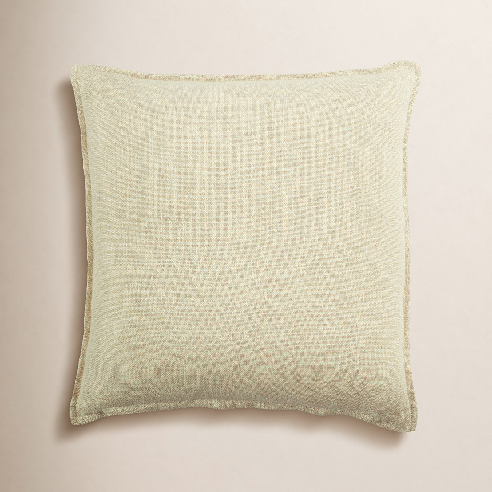Avey 22" x 22" Linen Pillow Cover, Polyester