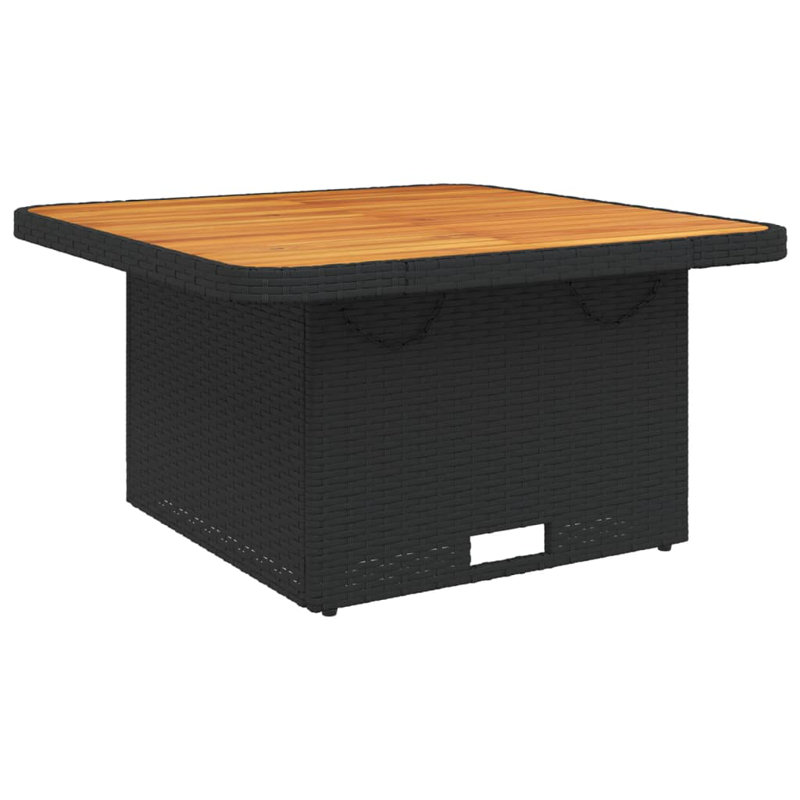 Englewood Square Metal Outdoor Coffee Table , cm W cm D, 71cm H x 80cm W x 80cm L, Black