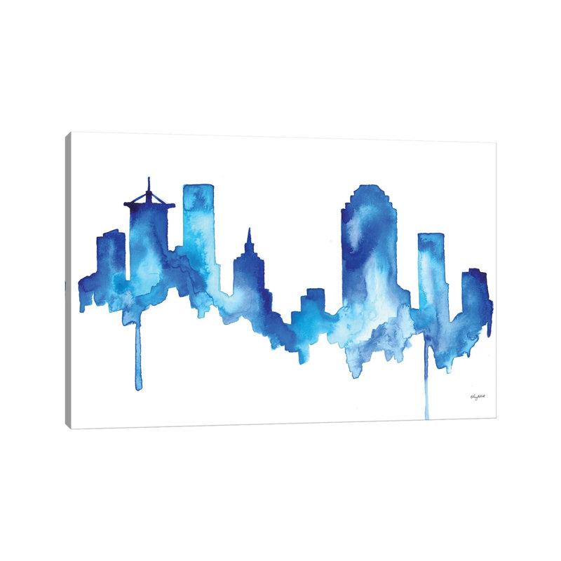 Tulsa Skyline 1 Piece Wrapped Canvas Painting