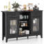 Buffet avec 2 tiroirs, 2 portes, 3 compartiments ouverts et 4 tablettes-525048600