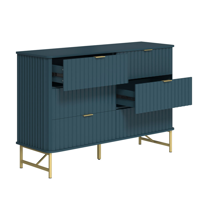 Barberton 6 - Drawer Accent Chest, Green