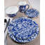 Set of 4 Cobalt Swirl Appetizer Plates