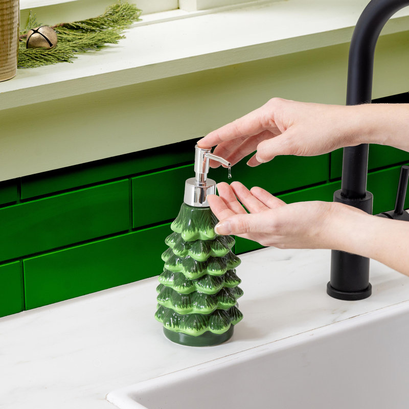 Distributeur de savon en céramique pour arbre de Noël
