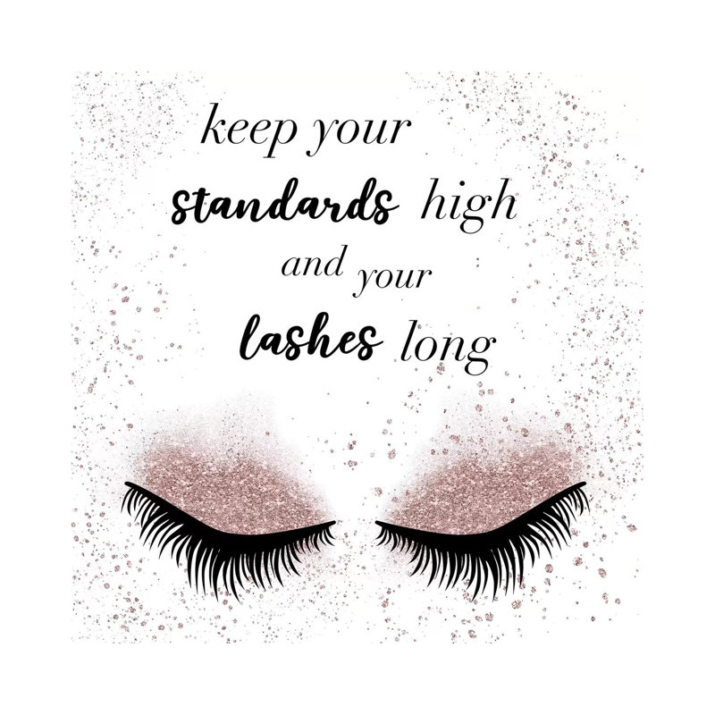Lashes Long by Natalie Carpentieri - Print on Canvas, 66.04cm H x 66.04cm W x 1.91cm D, Wrapped Canvas