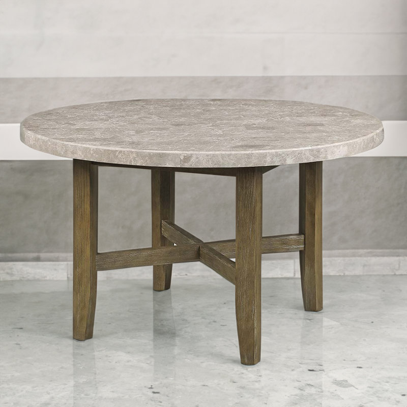 Karsen Round Dining Table in Rustic Oak