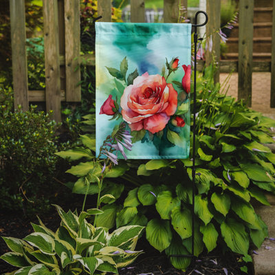 Drapeau de jardin double en polyester H 15,5 po x l 11,25 po
