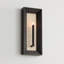 Applique murale 1 lumière l 8,5 po x H 20 po en bois de manguier noir mat et teint à la main espresso