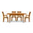 Sarah 4 - Person Solid Wood Top Four Leg Dining Set-16848865-37101031-39921237