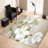 Contemporary Style With Pile Soft Printed Rug Featuring Intricate Floral and Geometric Design Ideal for Upscale Living Room or Office Decor-1441199330