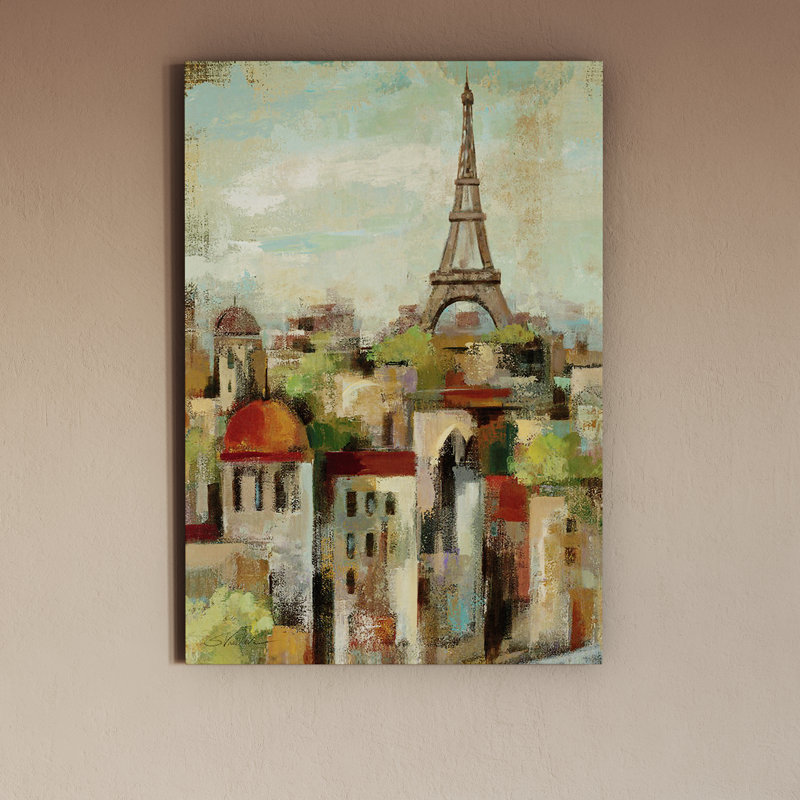 Printemps à Paris II, reproduction d'art sur toile tendue, H 18 po x l 12 po x P 1,5 po